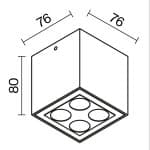 Потолочный светильник Outdoor O309CL-L8GF3K — изображение 4
