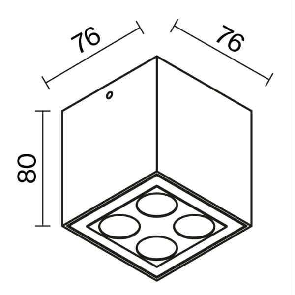 Потолочный светильник Outdoor O309CL-L8GF3K — изображение 4