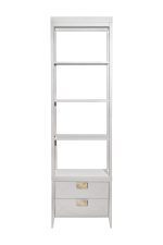 151SV-000019 Шкаф-витрина открытый узкий с тумбой прикроватной с 2-мя ящиками