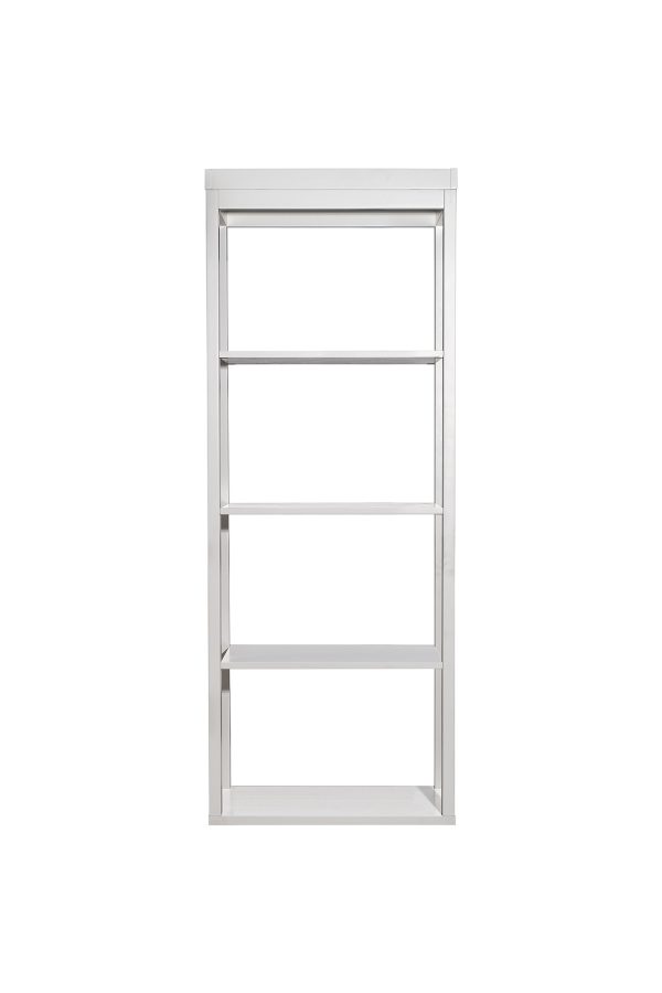 151SV-000019 Шкаф-витрина открытый узкий с тумбой прикроватной с 2-мя ящиками — изображение 3