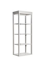 151SV-000019 Шкаф-витрина открытый узкий с тумбой прикроватной с 2-мя ящиками — изображение 4