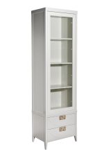 151SV-000021 Шкаф-витрина 1 стеклянный фасад с тумбой прикроватной с 2-мя ящиками — изображение 2