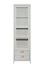 151SV-000021 Шкаф-витрина 1 стеклянный фасад с тумбой прикроватной с 2-мя ящиками