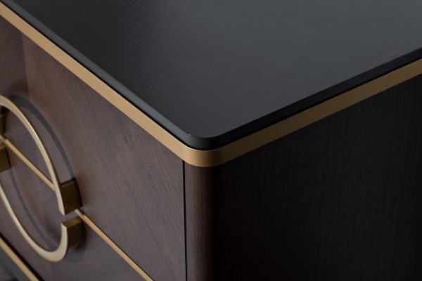 151SV-10001 Тумба прикроватная шпон 2 ящика 60*60*40см — изображение 4