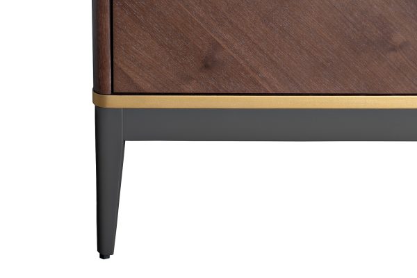 151SV-10003 Тумба под TV 4-х дверная шпон 200*58*40см — изображение 4