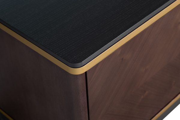 151SV-10003 Тумба под TV 4-х дверная шпон 200*58*40см — изображение 5