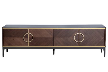 151SV-10003 Тумба под TV 4-х дверная шпон 200*58*40см