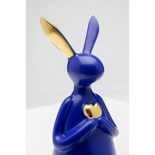 Фигура декоративная Sitting Rabbit Heart Blue 29 см — изображение 2