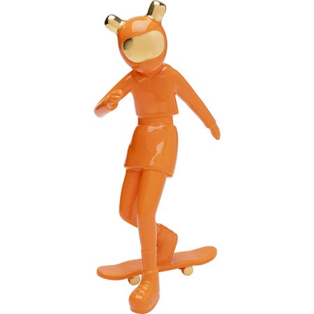 Фигура декоративная Skating Astronaut Orange 33 см