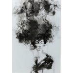 Картина стеклянная Smokey Hair 100x150 см