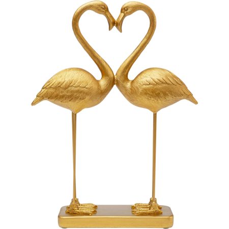 Фигура декоративная Flamingo Love Gold 39 см