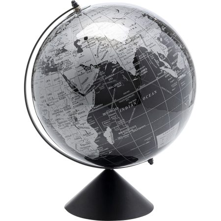 Объект декоративный Globe Top Black 40 см