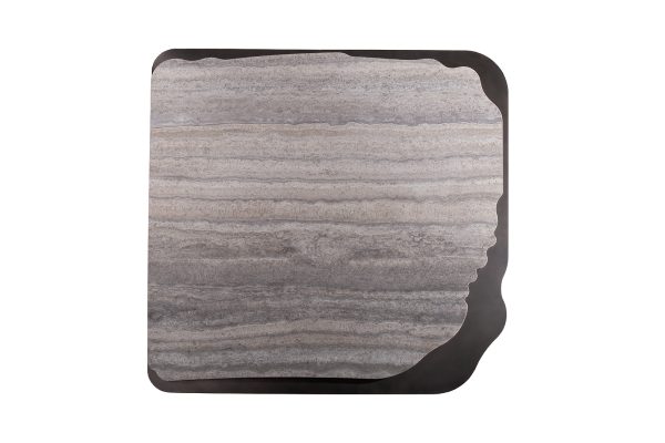 58DB-24056 Стол журнальный Travertine 120*120*29см — изображение 3