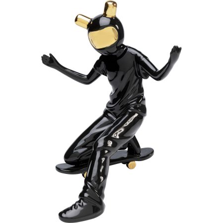 Фигура декоративная Skating Astronaut Black 21 см