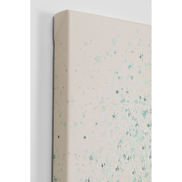 Картина на холсте Flower Boat Beige Green 80x100 см — изображение 3