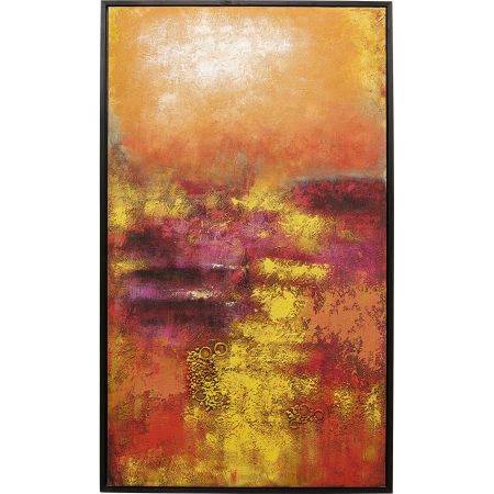 Картина на холсте Jardin Red 125x215 см