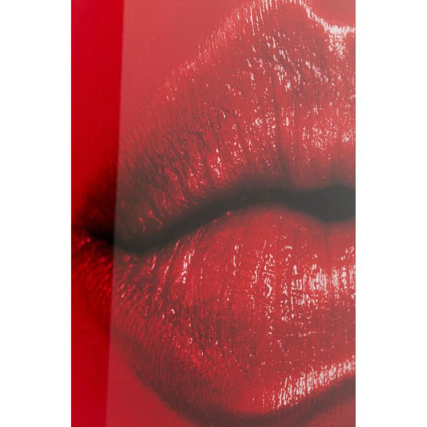 Картина стеклянная Red Lips 120x80 см — изображение 3