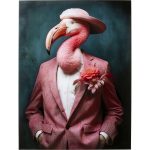Картина стеклянная Mister Flamingo 120x160 см