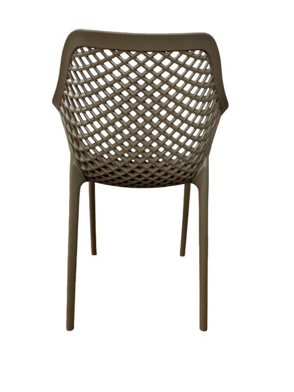 "Беллини" стул пластиковый, цвет бежево-коричневый — изображение 4