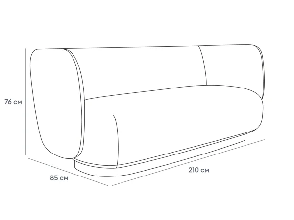 Диван Lucca серый — изображение 3