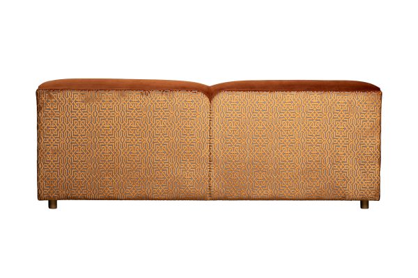 Диван Trevi 230М(К) трехм раскл с кантом оранж Pad32+Lattice ORANG 232*103*88см — изображение 4