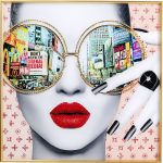 Картина в раме Times Square View 120x120 см