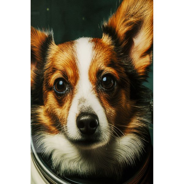 Картина стеклянная Astronauts Dogs 80x60 см — изображение 3