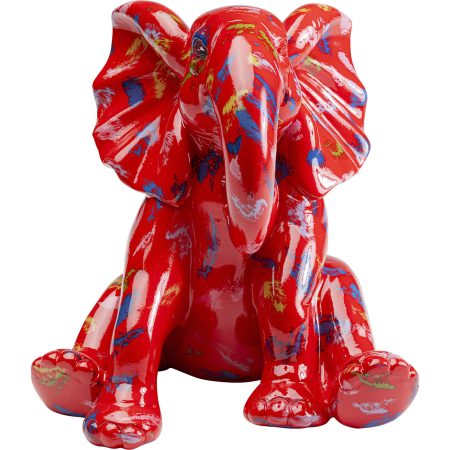 Фигура декоративная Elephant Dots Red 18 см