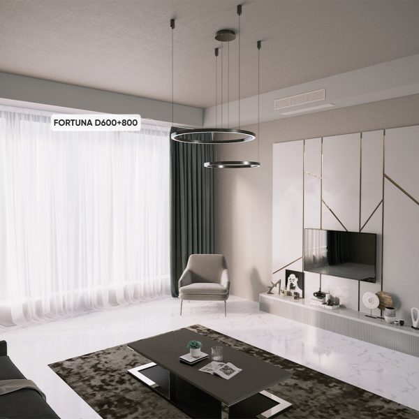 Люстра Crystal Lux FORTUNA SP123W LED BLACK — изображение 4