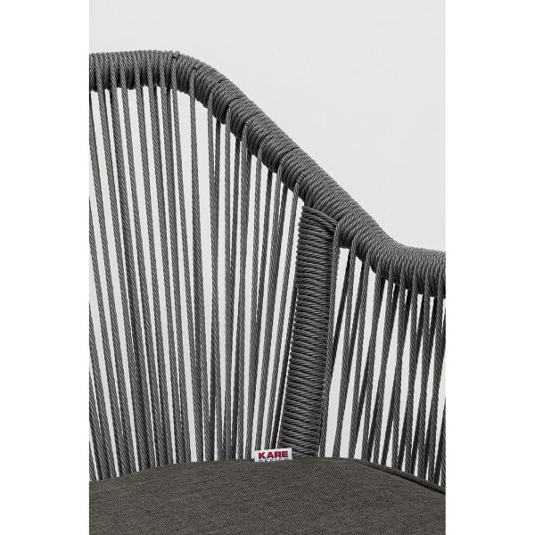 Стул с подлокотниками Wave Grey — изображение 3