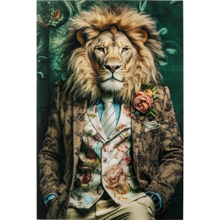Картина стеклянная Mister Lion 150x100 см