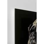 Картина стеклянная King Pug 40x60 см — изображение 2