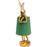 Светильник настольный Animal Rabbit Gold/Green 68 см