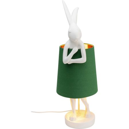 Светильник настольный Animal Rabbit White/Green 68 см