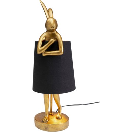 Светильник настольный Animal Rabbit Gold/Black 50 см