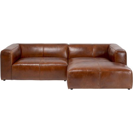 Диван угловой Cubetto Leather Brown 270 см