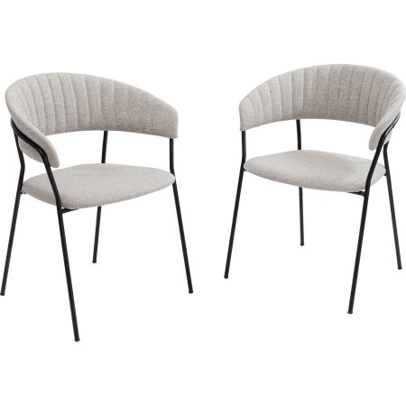 Стул с подлокотниками Belle Beige (2 шт)