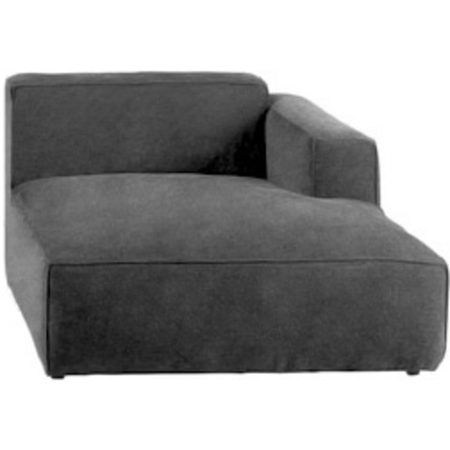 Оттоманка правосторонняя Henry Ottomane Leather Grey Right