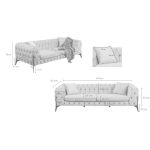 Диван трехместный Bellissima 3-Seater Beige 240 см — изображение 2