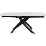 Стол раздвижной Twist Onyx 120(30+30)x90 см