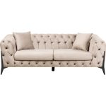 Диван двухместный Bellissima Velvet Beige 200 см