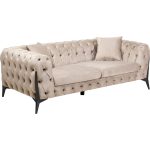 Диван двухместный Bellissima Velvet Beige 200 см — изображение 3