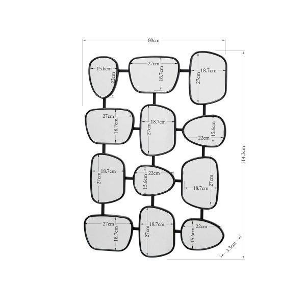 Зеркало настенное Nastro Black 80x114 см — изображение 2