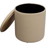 Пуф Venezia Storage Beige Ø40 см
