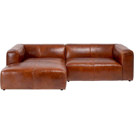 Диван угловой Cubetto Leather Brown 170x270 см