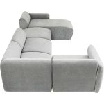 Диван правосторонний модульный 2 Lucca Grey Right 328 см — изображение 3