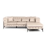 Диван угловой Bellissima Velvet Taupe Right 240x180 см