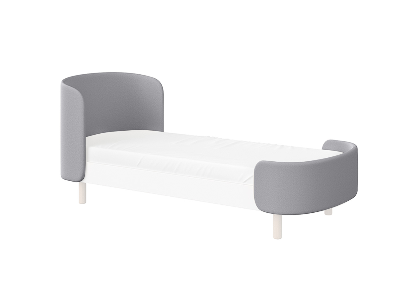 Комплект чехлов для кровати KIDI Soft для детей от 3 до 7 лет (серый) Комплект чехлов для кровати KIDI Soft для детей от 3 до 7 лет (серый)