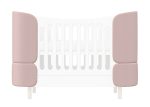 Комплект чехлов для кроватки-трансформера KIDI Soft антивандальная ткань (розовый)