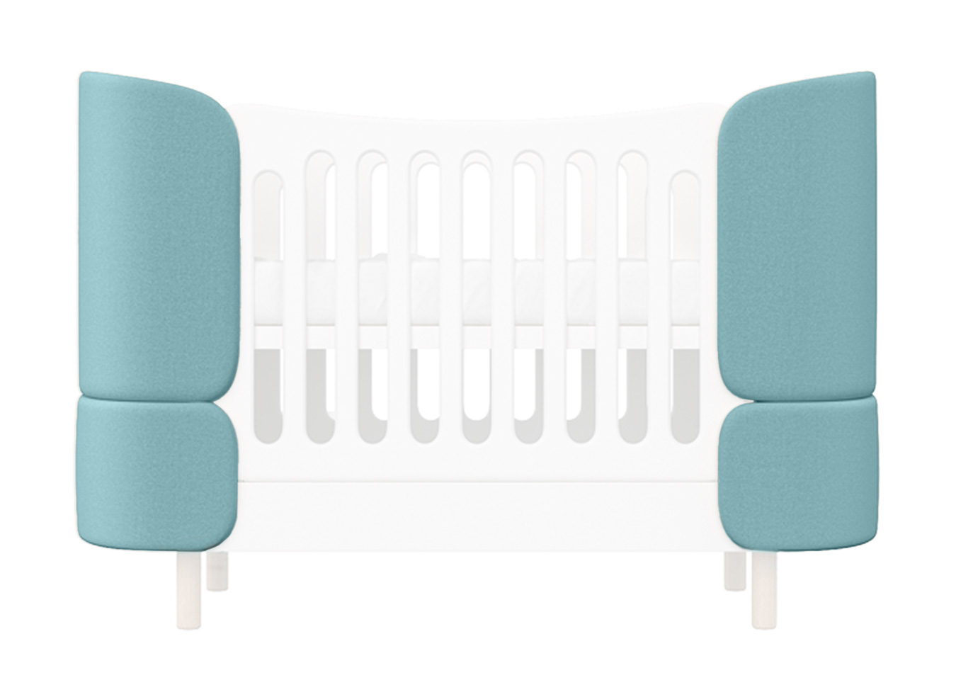 Комплект чехлов для кроватки-трансформера KIDI Soft (бирюзовый) Комплект чехлов для кроватки-трансформера KIDI Soft (бирюзовый)